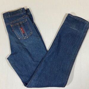 Vtg Levis Big E Blue Label Jeans Straight Leg